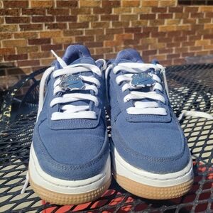 Nike Air Force 1 West Coast Edition-L.A., Blue, Canvas, Youth Size 4.5 U.S.